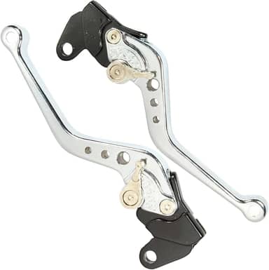 Manete de freio embreagem esportivo a tambor YBR125 Factor 2000 a 2016 par (Cromado)