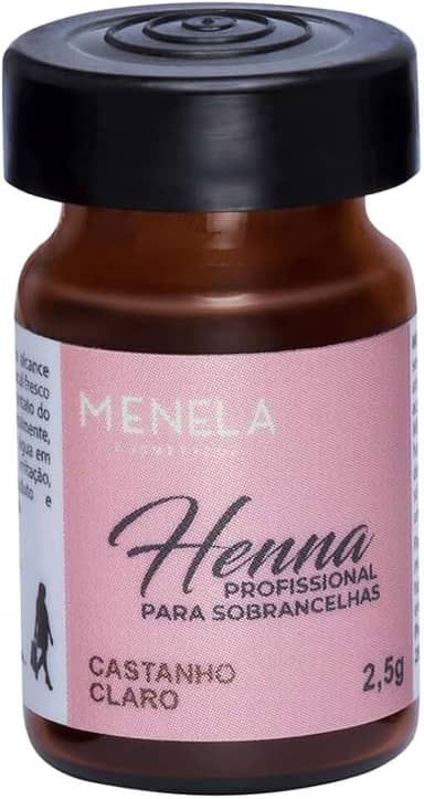 Menela Kit Henna Para Sobrancelhas 2,5g Castanho Claro
