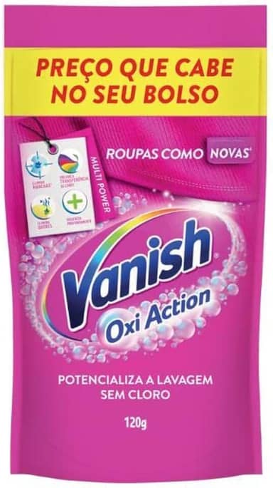 Tira Manchas em Pó Vanish Multi Power Oxi Action 120g para roupas coloridas