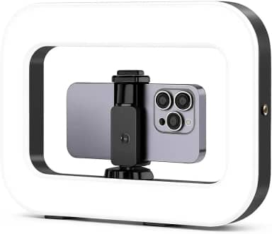 Iluminação Selfie Luz LED Ring Light Estabilizador com Suporte Celular Universal Com Luz De Selfie Youtuber Gravação Fotos Makes Linha Super Premium