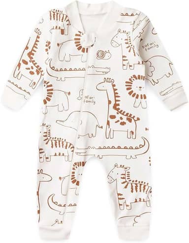 Macacão Bebê Unissex sem Pé Suedine Estampado (RN/P/M/G)