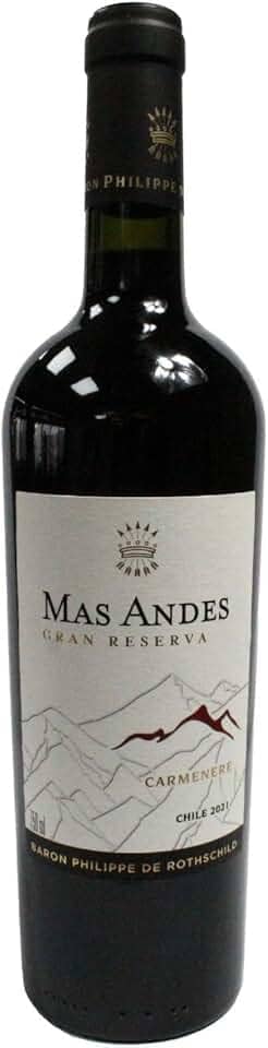 Vinho Tinto Chileno Baron Philippe de Rothschild Mas Andes Carmenére Gran Reserva 750 ml