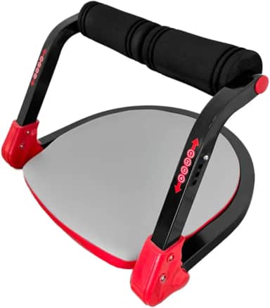 Plataforma Abdominal para Exercícios – Aparelho de Ginástica Vermelho, Ideal para Treinar em Casa e Fortalecer o Abdômen