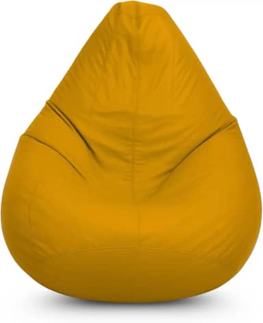 Puff Pera Vazio Gigante Eventos Decoração Quarto Sala Almofadão Conforto (Amarelo)