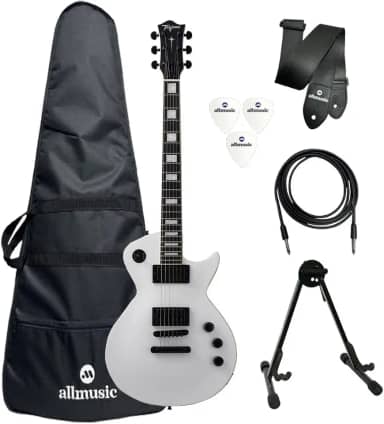 Kit Guitarra Tagima Almach LesPaul White + Capa + Acessórios