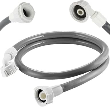 Mangueira Entrada Água Máquina De Lavar Universal 2m Metros Cinza | Ledmang