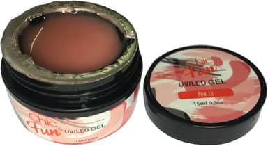 Acrigel Fibra de Gel LED UV para Alongamento de Unhas, 15g, Chic & Fun (Pink 13, x 1un)