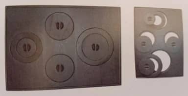 CHAPA DE FOGÃO A LENHA CAMPEIRO MODELO PARANA 4 FUROS