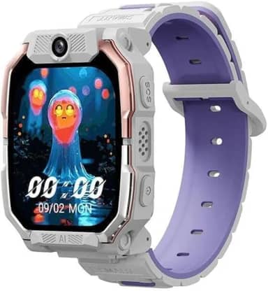 4G Kids Phone Watch - Rastreador com Localização GPS Chamada de vídeo resistente a água, 1,54 polegadas Rastreador de Atividade, Cartão SIM, WiFi com câmera(PRATA)