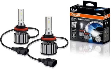 KIT LED COOL BLUE CROSS H8/H11/H16 OSRAM - 64211CW CBC - Potência 23W - Tensão 12V - 2 anos de Garantia - 6000K Branca Azulada