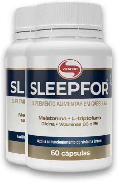 Kit 2 Sleepfor Vitafor 60 Cápsulas