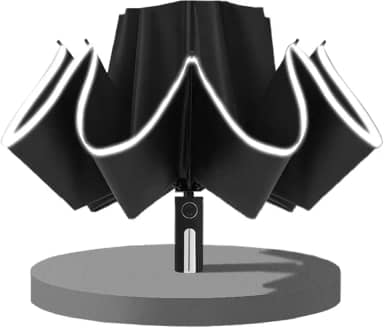 Guarda-chuva totalmente automático Guarda-chuva invertido Proteção solar e contra a chuva em vinil reforçado com 10 suportes