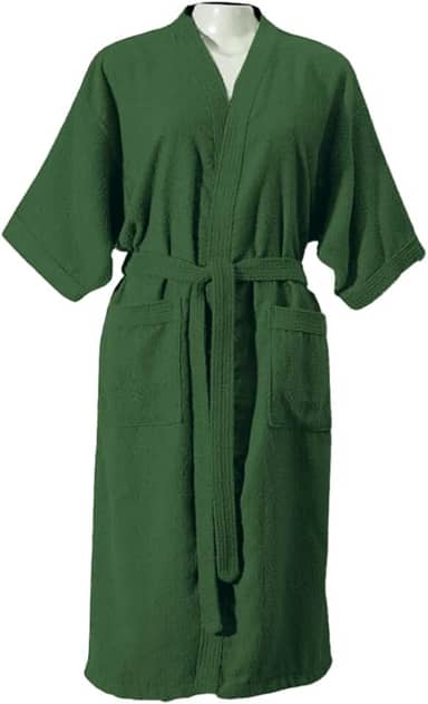 Roupão de Banho Adulto Felpudo, 100% Algodão, Manga 3/4, Tamanho Único/36-44), Gramatura 270g/m², Macio e Absorvente