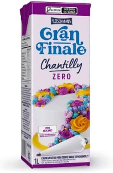 Chantilly Gran Finale Zero Açúcar 1l Fleischmann
