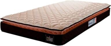Colchão Espuma D33 Pillow Top Millenium Hellen - Suporta até 120kg por Pessoa (Marrom/Branco)