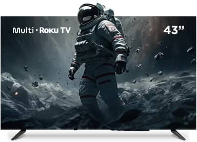 Multi Roku TV 43" Smart DLED Wi-fi 3 HDMI Compatível com Alexa e Google Home - TL056M