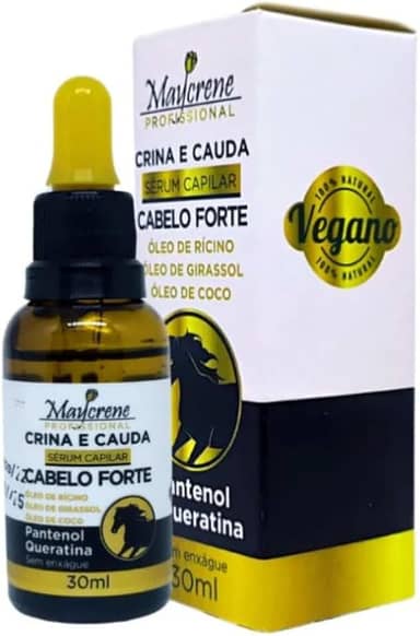 Serum Maycrene Crina e Cauda Capilar Cabelo Forte 30ml