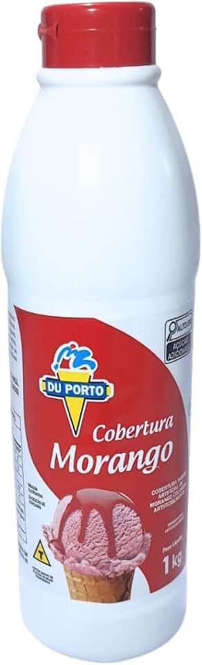 Cobertura Morango Para Sorvetes 1kg Du Porto