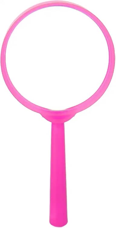 Lupa de mão com bolso para leitura | Lente ergonômica de alta resolução | Lente acrílica ABS premium multiuso ferramenta para joalheiros artistas entusiastas de artesanato (Roseate)