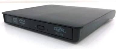 Gravador E Leitor Dvd/cd Externo Slim Usb 3.0 Portátil (Preto)