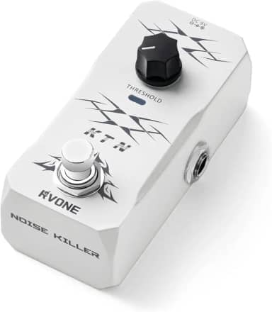 RVONE Pedal De Guitarra Noise Gate, Supressor Inteligente Com Controle Limite Inteligente, Killer True Bypass E Caixa Alumínio, Efeitos Analógicos