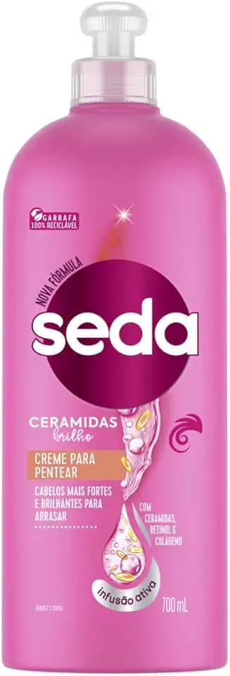 Seda Creme Para Pentear Micro Ceramidas Complex Cocriações Ceramidas Brilho Frasco 700Ml