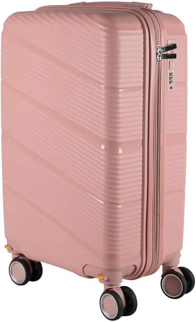 Mala de bordo em Polipropileno 4 rodas 360º - AeroMalas Catar (Rose)