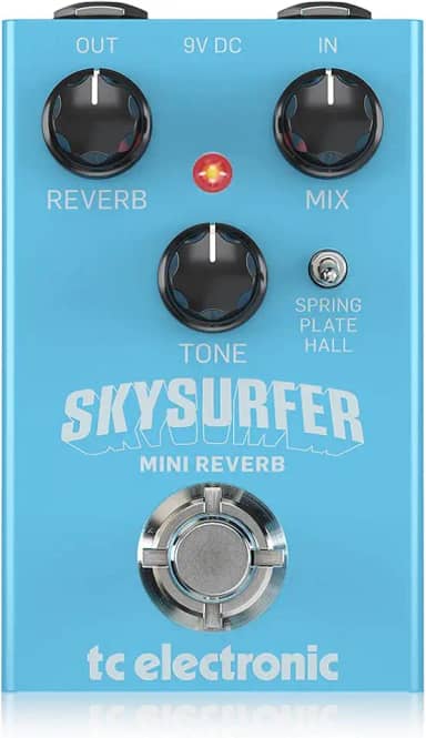 Tc electronic Efeito único para guitarra elétrica, 192 g (embalagem com 3) (SKYSURFER Mini Reverb)