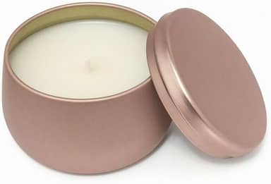 Vela Artesanal Aromática 120ml – Aroma Limão Siciliano – Cera Premium - Lata Metálica Cobre – Vela Sofisticada e Decorativa