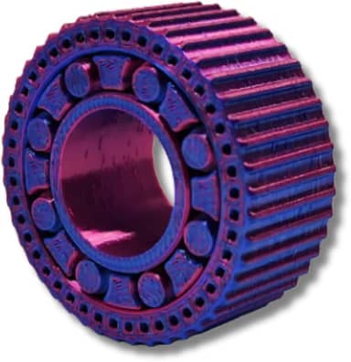 Anel Fidget Anti Estresse Relaxante Impressão 3d Girar Cor Azul