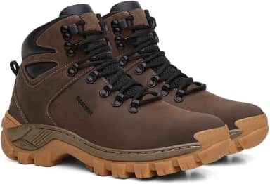 Bota Arizona em Couro Legítimo Reforçado Resistente com C.A.