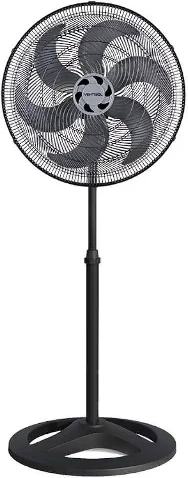 Ventisol Ventilador de Coluna Oscilante, Turbo 6 Pás Premium, Preto, 50cm, 127V