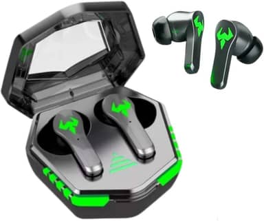 Fone de Ouvido Bluetooth 5.2 Sem Fio TWS Gamer Com Cancelamento de Ruído Ativo Microfone Embutido (PRETO)