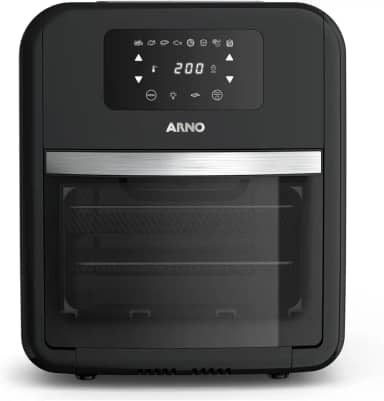 Fritadeira sem Óleo Airfryer Arno Oven & Grill Expert 11L UFE9, 1800W, Preta, Forno Inox Digital, 9 Funções, 110V