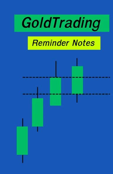 Reminder notebook for trader: Gold Trader's Reminder Notebook, lined, wide-lined paper, size 5.5 x 8.5 inches, 100 sheets