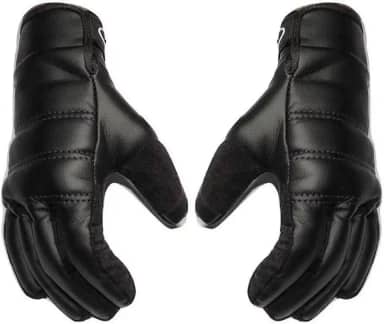 Luva Motoqueiro Proteção Contra Frio Manta Térmica Par Couro Premium