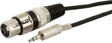 Cabo P2 Estereo Para XLR Femea - 1 Metro