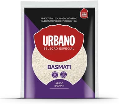 Urbano, Arroz Basmati, Tipo 1, Seleção Especial - 1 kg