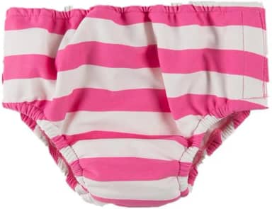 Pulpo Fralda de Piscina Reutilizável Bebê 6 a 24 Meses (Listrado Rosa, 24 meses)