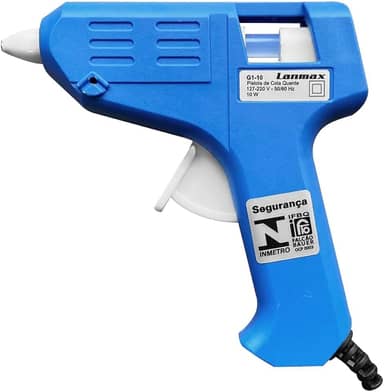 Pistola De Cola Quente Bivolt 10w + 2 Bastões De Cola quente