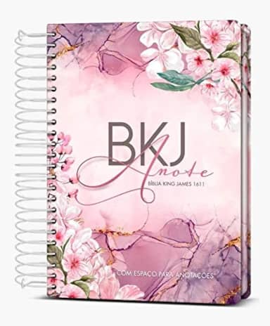 Bíblia King James 1611 Anote - Purple Flower