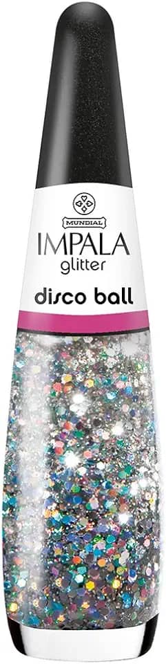 Esmalte Glitter Disco Ball, Impala Cosmeticos, Holográfico