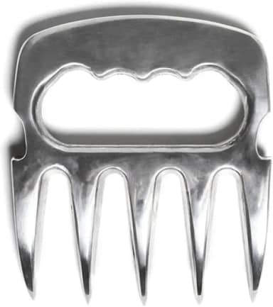 Garra De Urso Para Churrasco Alumínio Metal Polido Premium