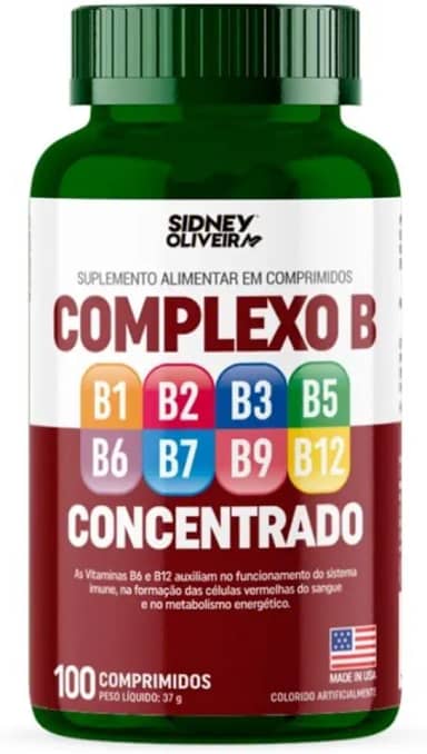 Complexo B 100 Comprimidos Sidney Importado USA