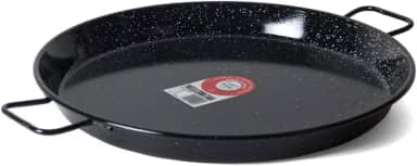 Garcima Panela de paella de aço esmaltado de 46 cm