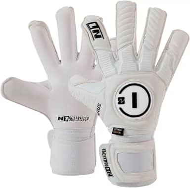 Luva De Goleiro Profissional N1 Horus Cor:White, Tamanho:8