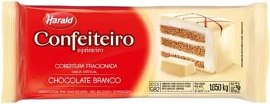 Cobertura Fracionada De Chocolate Branco Confeiteiro Harald 1,5 Kg