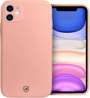 Gshield Capa Case Capinha Silicon Premium Antiderrapante com Interior em Microfibra, Proteção Contra Impressões Digitais, Arranhões, Quedas e Impactos (Rosa, iPhone 11)