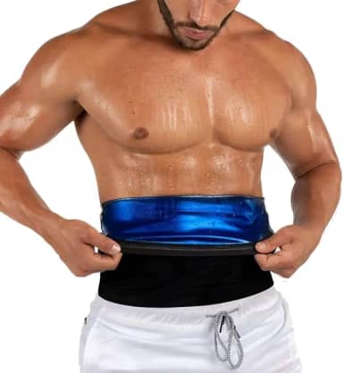 Cinto modelador de cintura para homens com gordura da barriga para sauna emagrecedora, cinto de treino