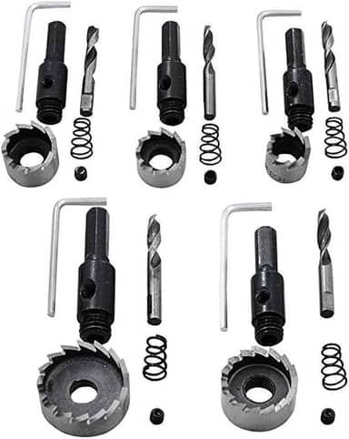 Jogo Broca Serra Copo Fura Metal Aço Ferro 5 Peças 16 à 32mm